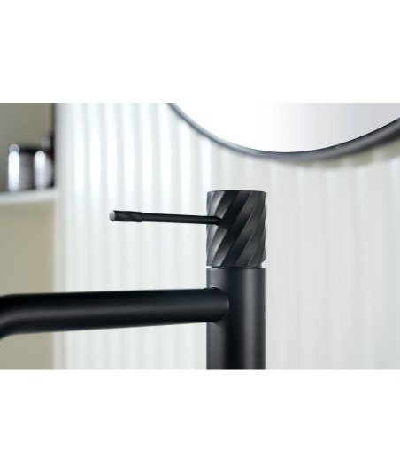 Grifo de lavabo Alto Bless Negro Mate IMEX