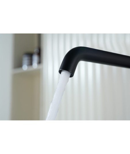 Grifo de lavabo Alto Bless Negro Mate IMEX