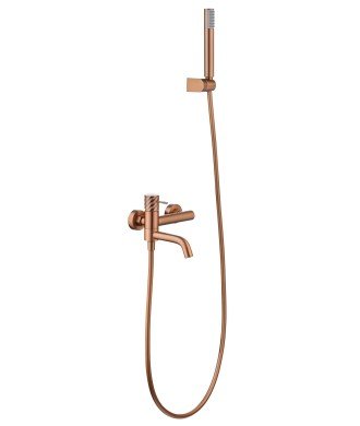 Kit Baño/Ducha Grifo Bless Oro Rosa Cepillado IMEX