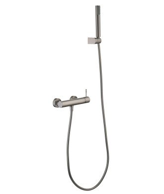 Kit de Ducha Grifo Bless Níquel Cepillado IMEX