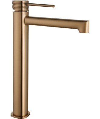 Grifo de lavabo Alto Firenze Oro Rosa Cepillado IMEX