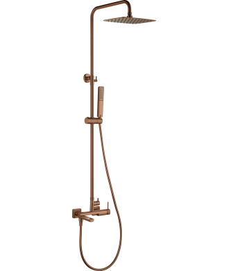 Columna de Bañera Grifo Firenze Oro Rosa Cepillado IMEX