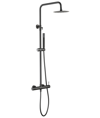 Columna de ducha Génova Black Gun Metal IMEX