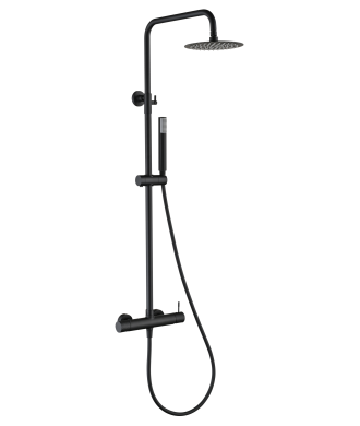 Columna de ducha Génova Negro Mate IMEX