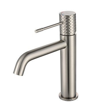Grifo de lavabo Génova Níquel Cepillado IMEX
