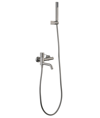 Kit Baño/Ducha Génova Níquel Cepillado IMEX