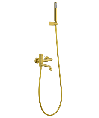 Kit Baño/Ducha Génova Oro Cepillado IMEX