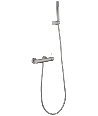 Kit de Ducha Grifo Génova Níquel Cepillado IMEX
