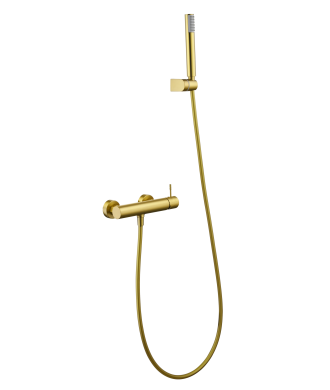 Kit de Ducha Grifo Génova Oro Cepillado IMEX