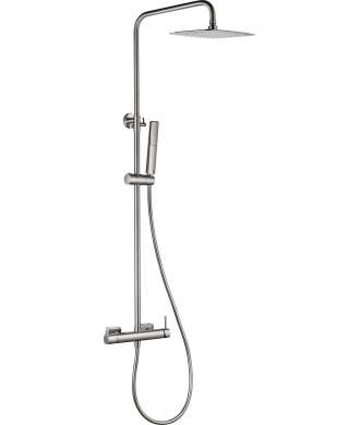 Columna de ducha Toscana Níquel Cepillado IMEX