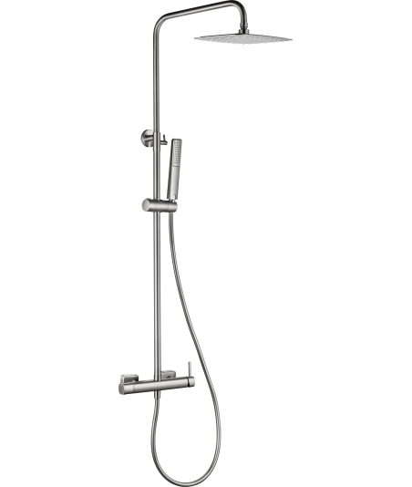 Columna de ducha Toscana Níquel Cepillado IMEX