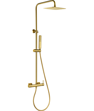 Columna de ducha Toscana Oro Cepillado IMEX