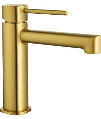 Grifo de lavabo Toscana Oro Cepillado IMEX