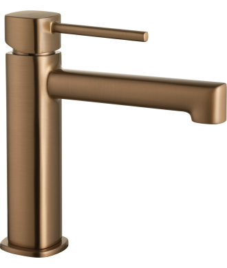 Grifo de lavabo Toscana Oro Rosa Cepillado IMEX