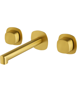Bimando Empotrado Lavabo Toscana Oro Cepillado IMEX