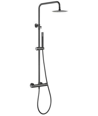 Columna de ducha Termostático Bless Black Gun Metal IMEX