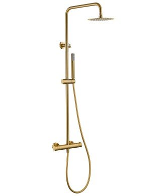 Columna de ducha Termostático Bless Oro Cepillado IMEX