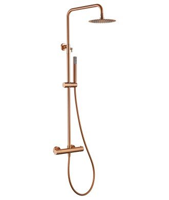 Columna de ducha Termostática Bless Oro Rosa Cepillado IMEX