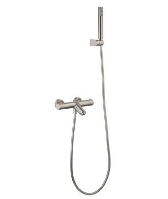 Kit Baño/Ducha Termostático Bless Níquel Cepillado IMEX