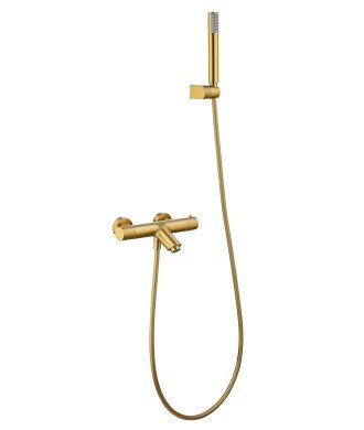 Kit Baño/Ducha Termostático Bless Oro Cepillado IMEX