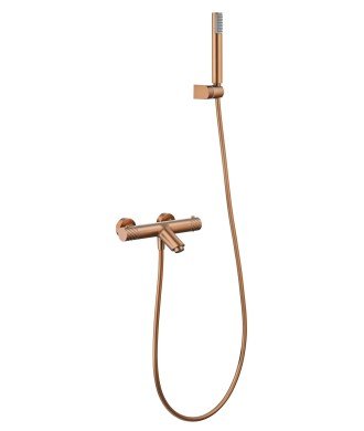 Kit Baño/Ducha Termostático Bless Oro Rosa Cepillado IMEX