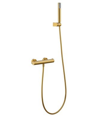 Kit de Ducha Termostático Bless Oro Cepillado IMEX