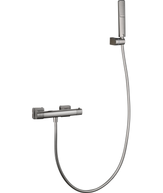 Kit de Ducha Termostático Firenze Níquel Cepillado IMEX