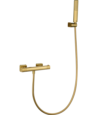 Kit de Ducha Termostático Firenze Oro Cepillado IMEX