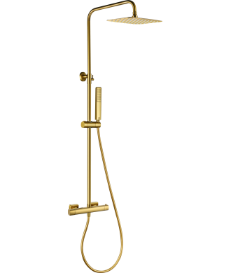 Columna de ducha Termostático Toscana Oro Cepillado IMEX