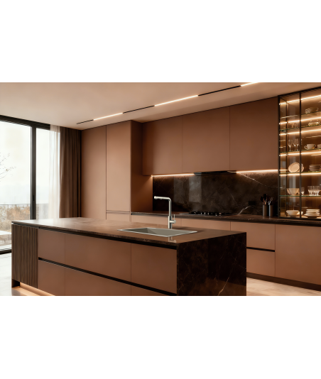 Grifería De Cocina  extraíble Oporto (acero S316) IMEX
