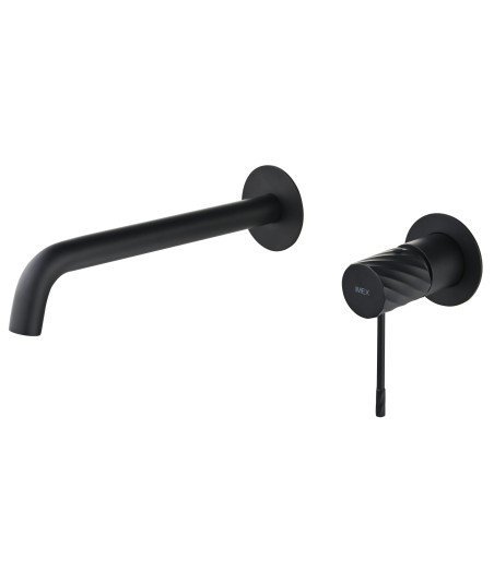 Grifo Empotrado de Lavabo Bless Negro Mate IMEX