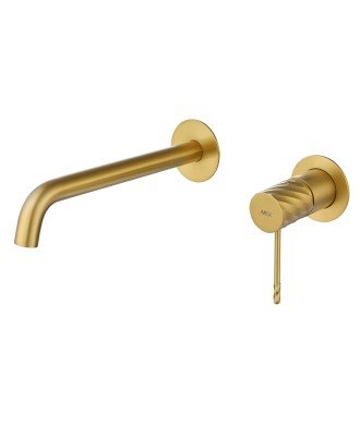Grifo Empotrado de Lavabo Bless Oro Cepillado IMEX
