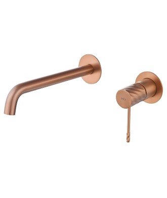 Grifo Empotrado de Lavabo Bless Oro Rosa Cepillado IMEX