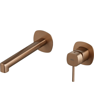 Grifo Empotrado de Lavabo Firenze Oro Rosa Cepillado IMEX