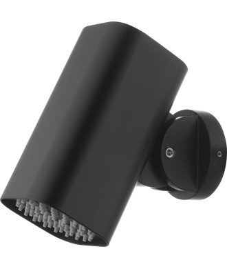 Rociador Cuadrado 8x8cm Tube Para Ducha Empotrada Negro Mate IMEX