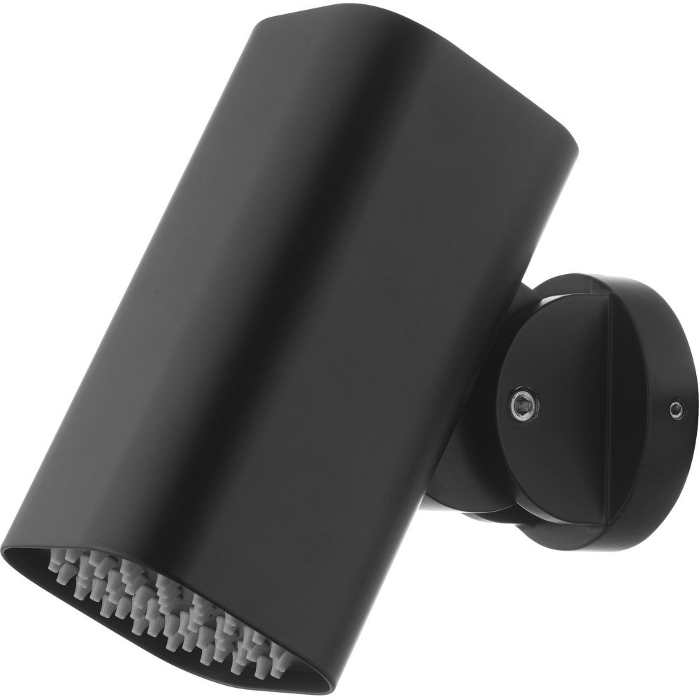 Rociador Cuadrado 8x8cm Tube Para Ducha Empotrada Negro Mate IMEX