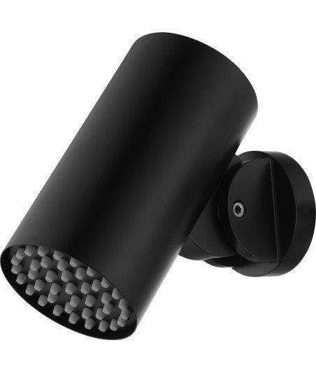 Rociador Redondo Ø8cm Tube Para Ducha Empotrada Negro Mate IMEX
