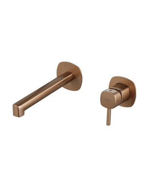 Grifo Empotrado de Lavabo Toscana Oro Rosa Cepillado IMEX