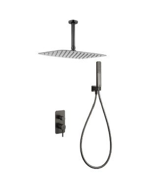 Ducha Empotrada Arezzo Black Gun Metal IMEX