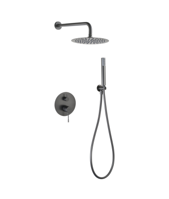 Ducha empotrada Bless Black Gun Metal IMEX