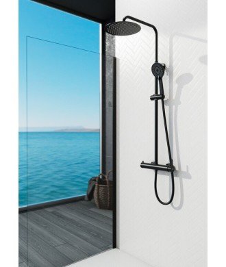 Columna de ducha negra inverter R IO GME - 3135