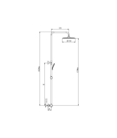 Columna de ducha inverter R Cobre IO GME - 3080CB