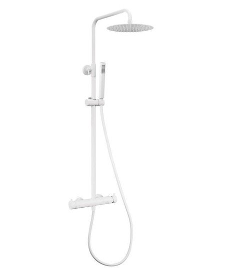 Columna de ducha blanco mate inverter Unik IO