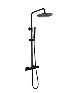 Columna de ducha negra inverter Unik IO