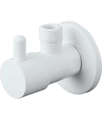 Llaves de escuadra 1/2''x3/8'' blanco mate