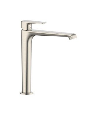 Grifo de caño alto níquel cepillado Fiore IO