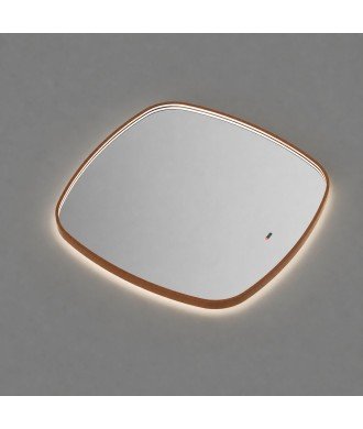 Espejo de led oro rosa cepillado Ledimex Catania