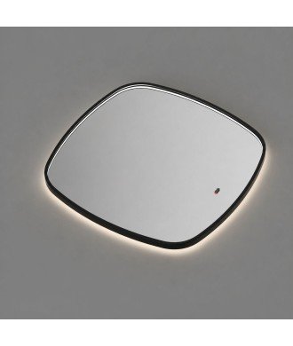 Espejo de led negro mate Ledimex Catania