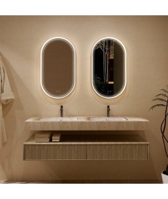 Espejo led elíptico 90 x 50 Ledimex Bari
