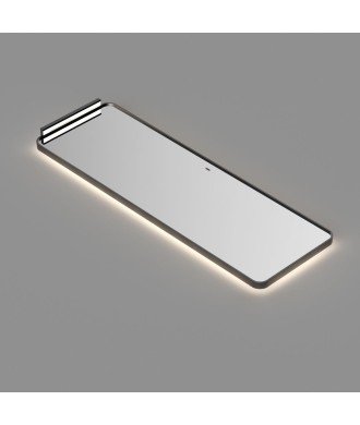 Espejo led black gun metal 100 x 50 Ledimex Palermo